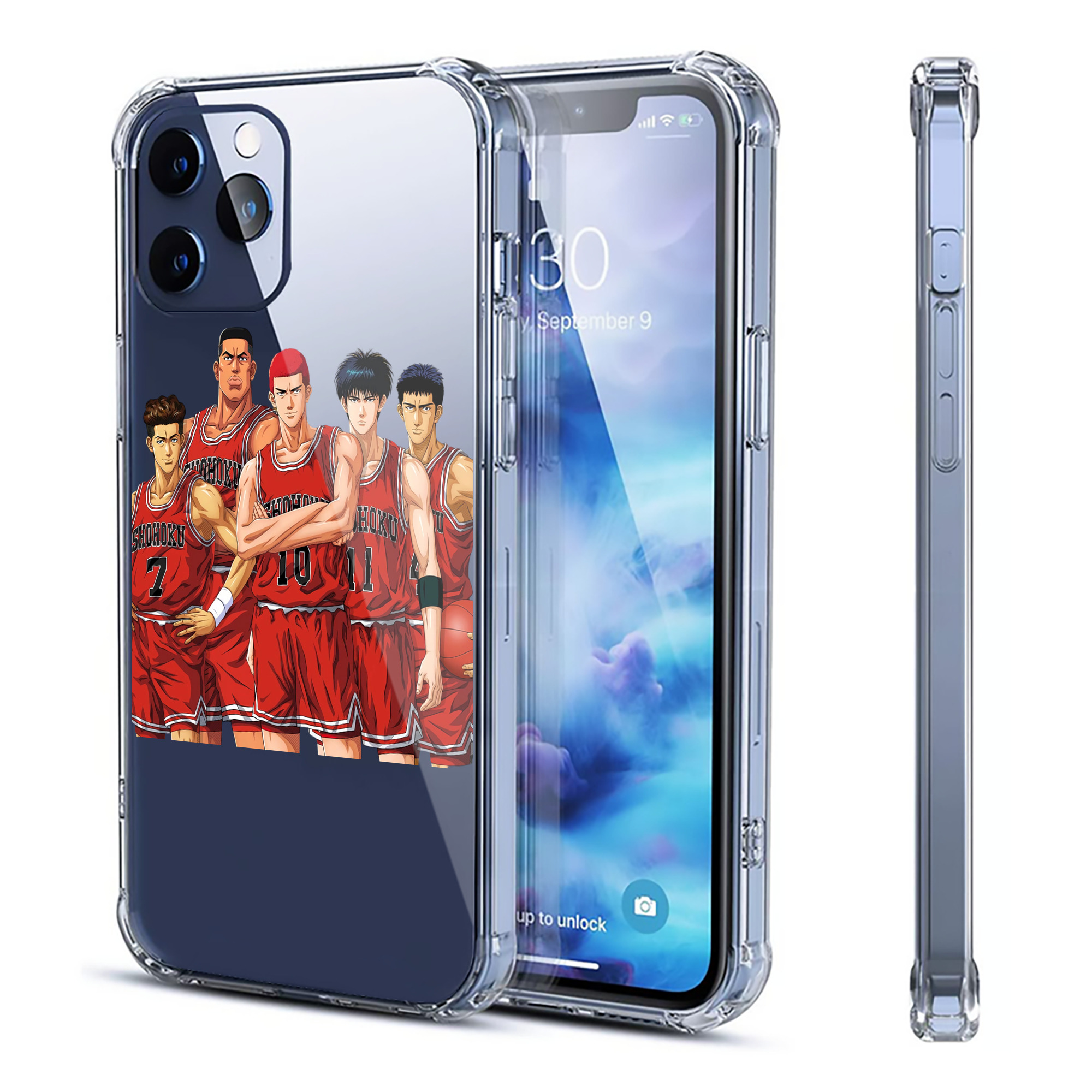 （画像用） SLAM DUNK／スラムダンク 【iPhone 12シリーズ対応】透明スマホケース（クリアソフトケース）